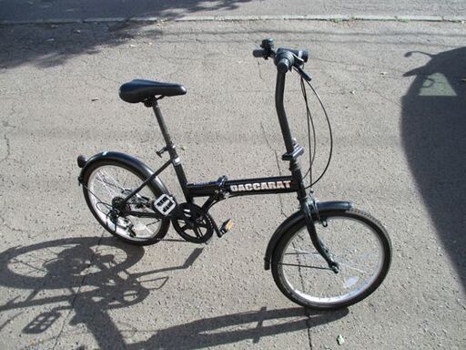 折り畳み自転車 20インチ DACCARAT ブラック 折り畳み 6段変速 折りたたみ 自転車 札幌市 中央区