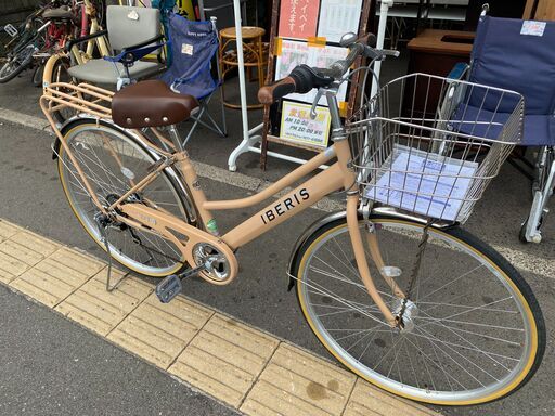 リサイクルショップどりーむ荒田店No.362　自転車　6段ギア！カギ付き！LEDオートライト付き！超美品！