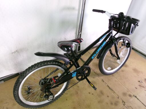 C271☆8500円☆整備済み 中古子供自転車 ジュニアMTB ブラック【22