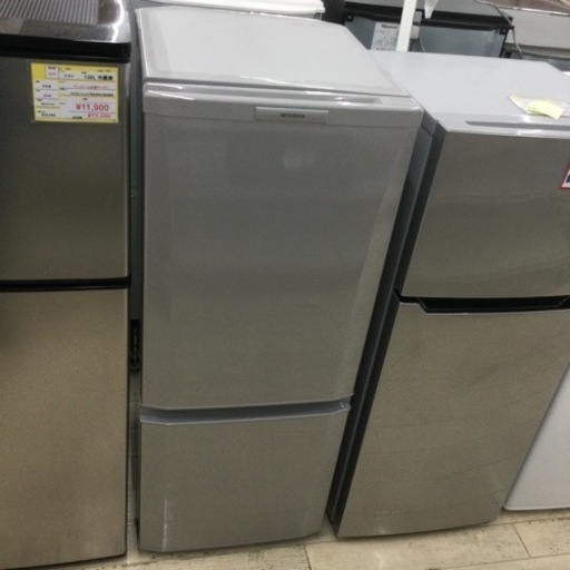 【✨1人暮らしに❗️耐熱天板❗️スマートサイズ❗️シルバー✨】定価¥30,600 MITSUBISHI/三菱 146L冷蔵庫 MR-P15W-S 2013年製