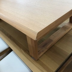 ニトリ 天然木センターテーブル アケビ