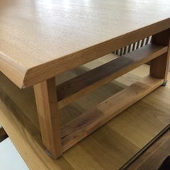 ニトリ 天然木センターテーブル アケビ