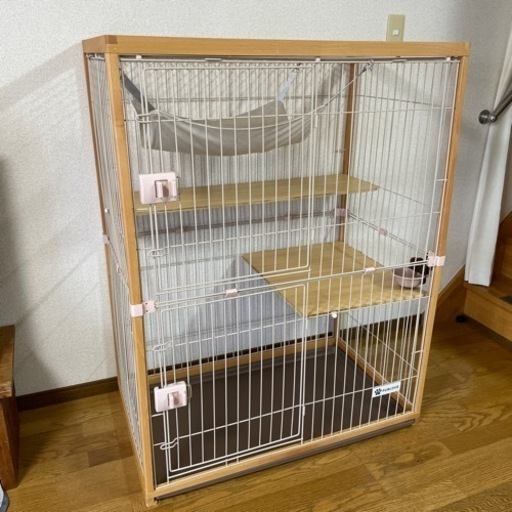 猫のケージ◆木製フレーム