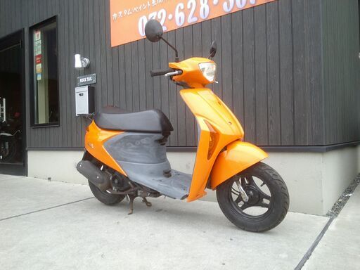 ★４万円！レッツ５　実働車★スズキ　原付　スクーター　CA47A　オレンジ