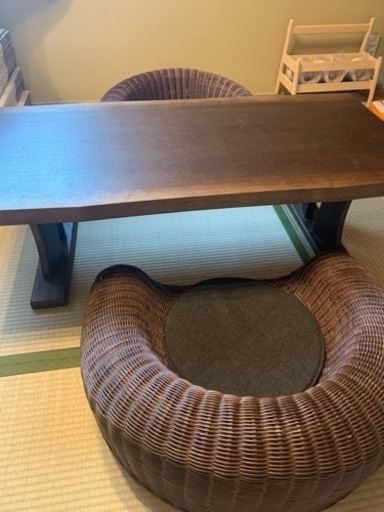 ニトリ　センターテーブ　和室テーブル　和風座椅子　2脚組CHERRY桜屋工業
