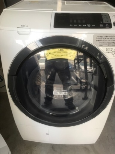 HITACHI 日立 ドラム式洗濯乾燥機 ビッグドラムスリム BD-SG100AL - 家電