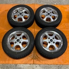 🌈155/65R13 8分山スタッドレス、アルミホイールセット