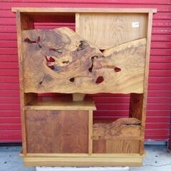 屋久杉　飾り棚/違い棚/サイドボード/和家具　中古