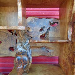 屋久杉　飾り棚/違い棚/サイドボード/和家具　中古