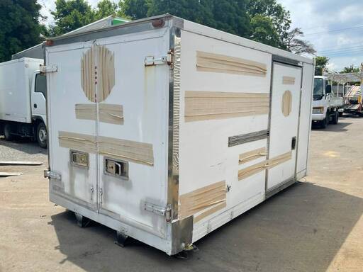 2t 箱 物置き小屋 物入れ 保管倉庫 薪入れ 保管 コンテナ ガレージ 茨城①