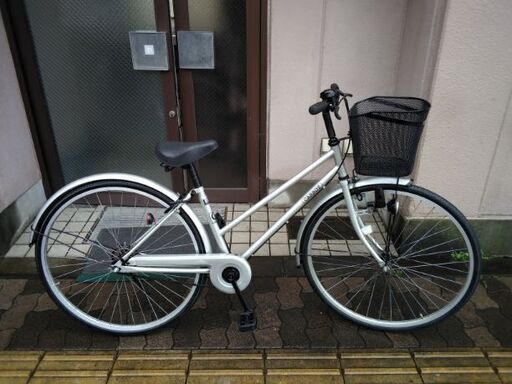 CARROT 27吋 お買い得品 シティーサイクル シングル/シルバー