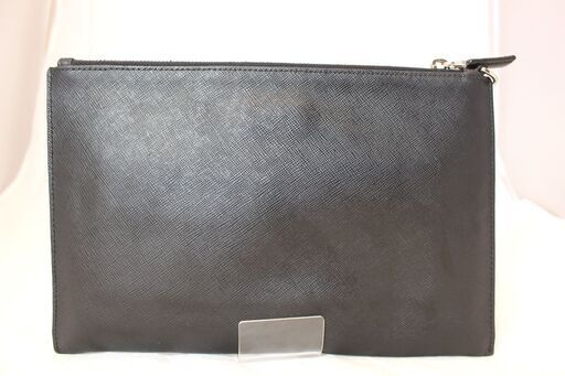 PRADA プラダ クラッチバッグ メンズ ネロ ブラック 黒 サフィアーノ