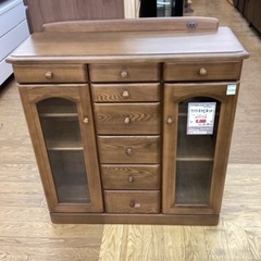 KJ-30【新入荷　リサイクル品】サイドキャビネット　ブラウン