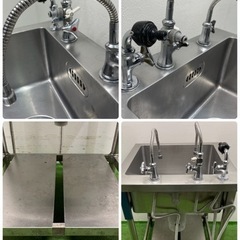 業務用 ステンレス 1槽シンク流し台 蛇口付き 飲食店 厨房