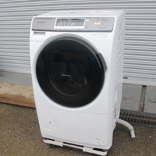 【神奈川pay可】T414) Panasonic パナソニック 洗濯7kg 乾燥3.5kg 2015年製 ヒートポンプ ドラム式洗濯機 NA-VH310L 左開き 洗濯 乾燥 ホワイト 家電