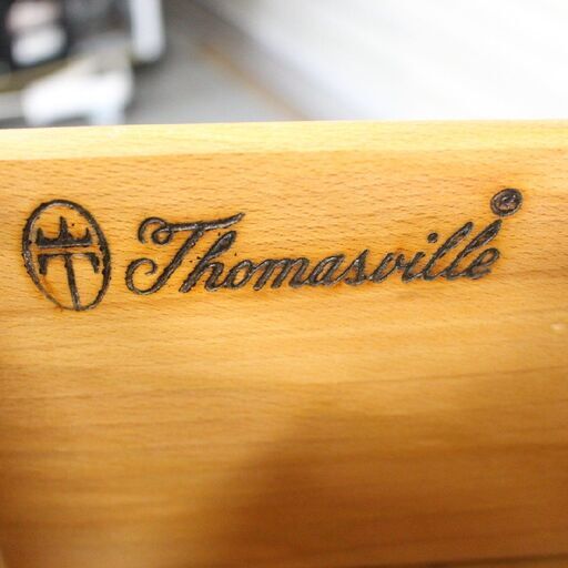 【今だけ！年末セール12/15まで！】T419) Thomasville リビングボード W116cm 天然木 無垢材 収納 USA ナチュラル クラシカル アンティーク調 アメリカ 直取/自社配送限定