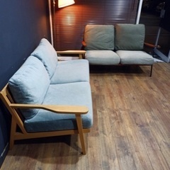 ☑️メル売約済　フランフランニコアンドカフェコーデ14万セット2人掛けソファ×2