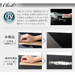 未使用訳あり　鏡面仕上げ アーバンモダンデザイン　長方形　こたつテーブル　75x105cm　ホワイト/ブラック