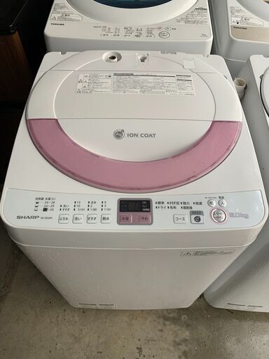 最短当日配送可♡無料で配送及び設置いたします♡SHARP ES-GE60N洗濯機 6キロ 2013年製☺SHA001