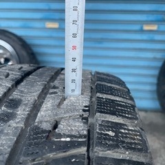 完売しました！17インチメッキアルミホイール5穴&スタッドレス×2+スパイクタイヤ×2中古