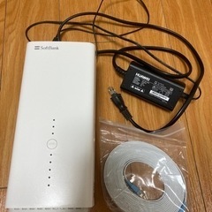 SoftBankAirターミナル3、ACアダプタ、LANケーブル