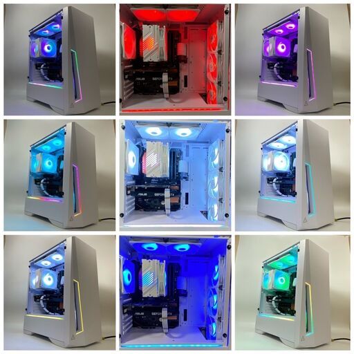 白 ゲーミングPC Corei7-6700K GTX1660Ti メモリ16GB NVMe SSD512GB