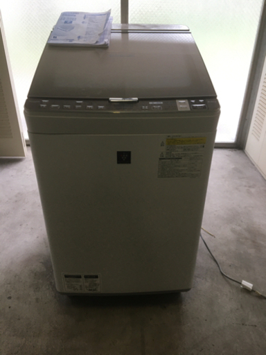 【SHARP/シャープ 8.0kg洗濯機】美品 2016年製 ES-GX8A 家電 洗濯