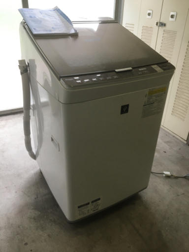 SHARP/シャープ 8.0kg洗濯機】美品 2016年製 ES-GX8A 家電 洗濯