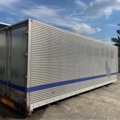 No.660 アルミバン 4ｔ車 ロング  アルミ 箱 バイク 倉庫 トラック コンテナ 米 保管庫 物置 DIY