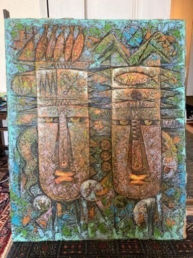 油絵　オイルペインティング　インドネシア