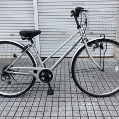 【ネット決済・配送可】【27インチ自転車】6段変速　シティサイク...