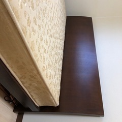 ダブルベッド(スノコタイプ) マットレス付き