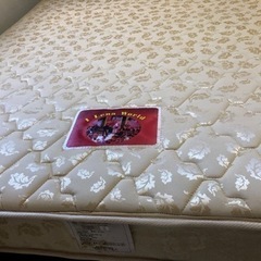 ダブルベッド(スノコタイプ) マットレス付き