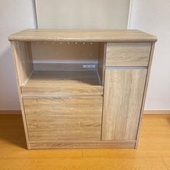 【LOWYA】キッチン収納 食器棚 キッチンボード 幅90 奥行...