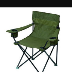 折りたたみ椅子と脱着可能日傘セット オマケで茶色折りたたみ椅子付き