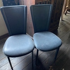 【100円】椅子(黒) 2脚セット
