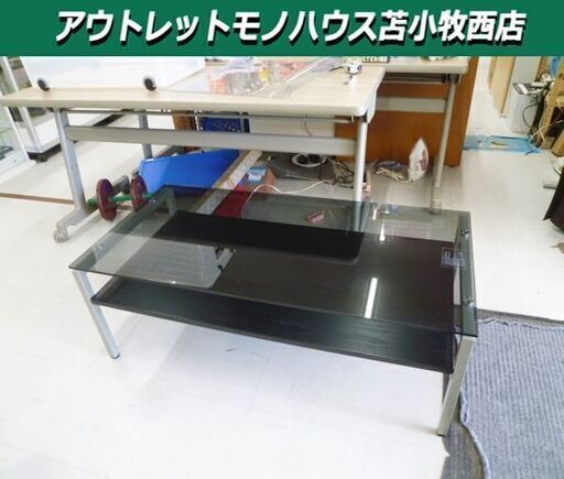 ニトリ ガラステーブル ノート3 110WH TP ニトリ ガラステーブル