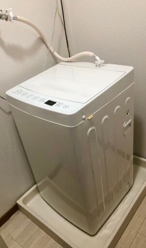 【全自動洗濯機】 2019年式　AT-WM45B-WH  [洗濯4.5kg /乾燥機能無 /上開き]