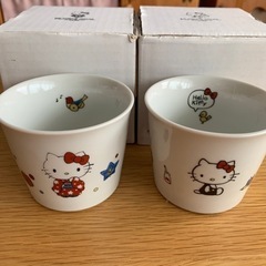 ハローキティ　九谷焼(磁器製)フリーカップ2種　新品