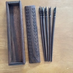 バリ島　箱　箸　セット
