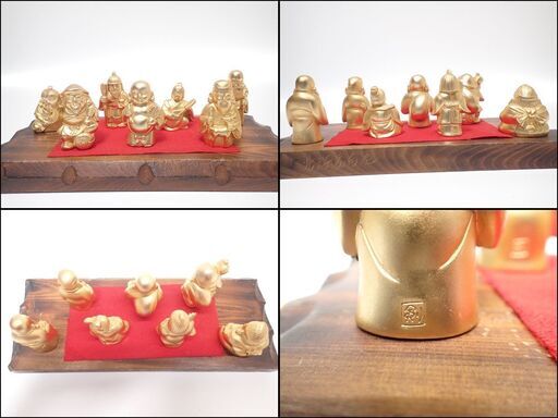 CC959 置物 七福神 福の神 インテリア 縁起物 開運 金色 【公式通販】