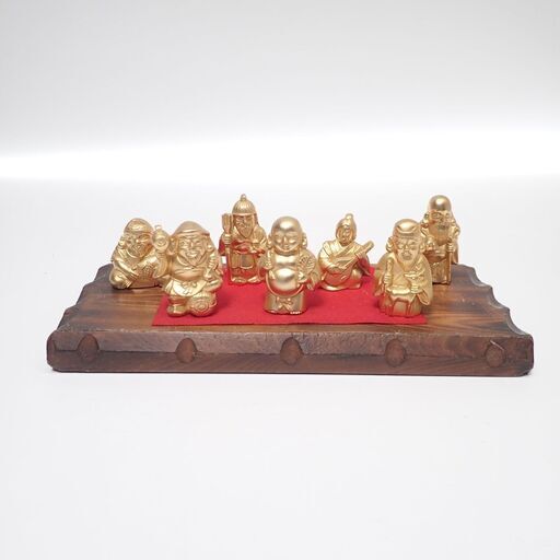 CC959 置物 七福神 福の神 インテリア 縁起物 開運 金色