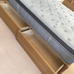 美原店 ダブルベッド マットレス付き ニトリ