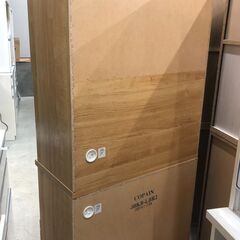 ニトリ キッチンボード 木目調 ナチュラル W(幅)79.5H(高さ)180.5×D(奥行き) 40cm ※クリーニング済み