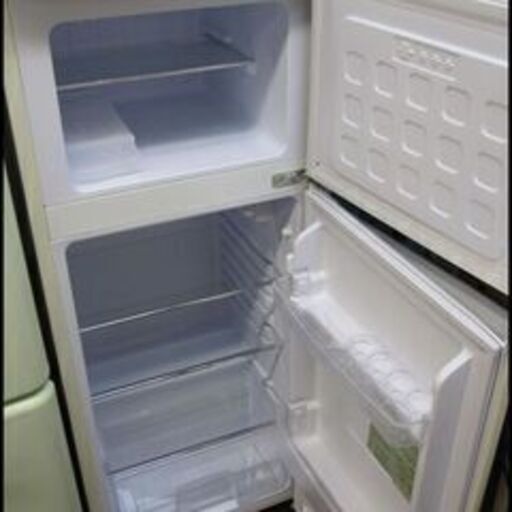 3ヵ月保証！アイリス 2ドア冷蔵庫 114L 2021年製 レトロ風/人気/PRR