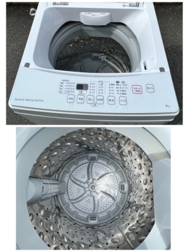 ￥15400(税込み)Nitori全自動電気洗濯機NTR60 2020年製　6kg (10-04)