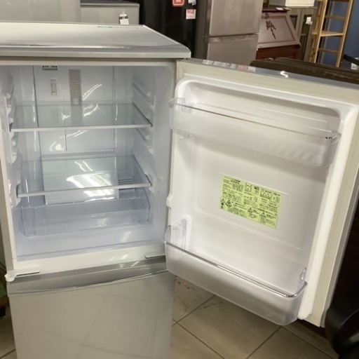 SHARP 137L 2ドア冷凍冷蔵庫 SJ-D14F-S 2020年製