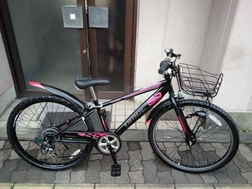 DRIDE[ドライド]S3 26吋ジュニアMTB 外装6段/LEDオート/ブラック