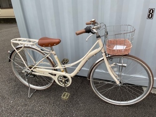 中古」ファミリーサイクル/26インチ/LEDオートライト/6段変速/②