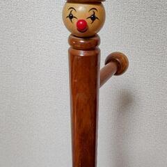 カバン・コート・帽子掛け(木製ピエロのポール型)